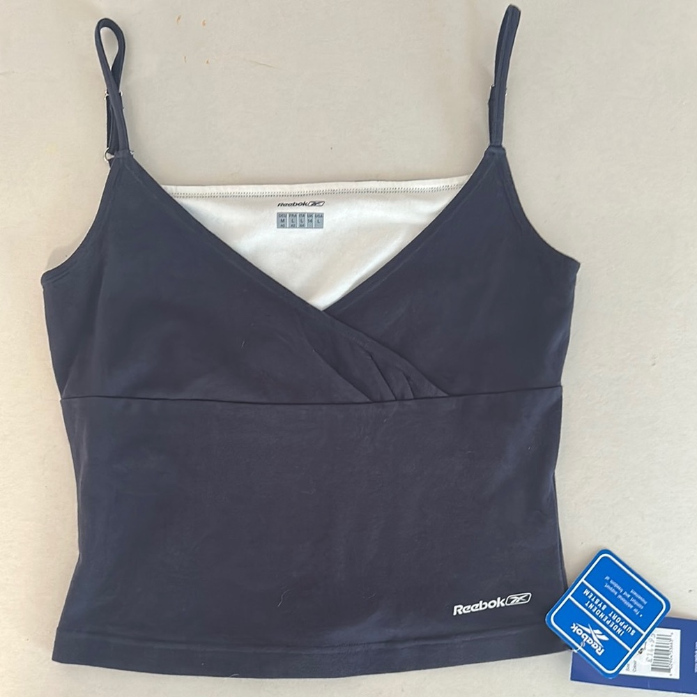 Reebok Y2k Workout Black Tank Top